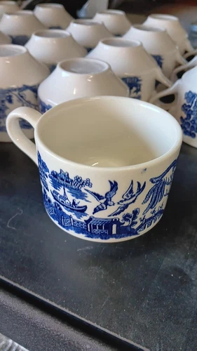Churchill Blue Willow Teacup/Coffee Cup,  Excellent Condition