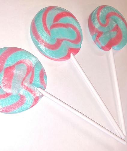 40 Kaugummi rosa blau Rad Pop Hochzeit Gastgeschenk Lolly Party - Bild 3 von 6