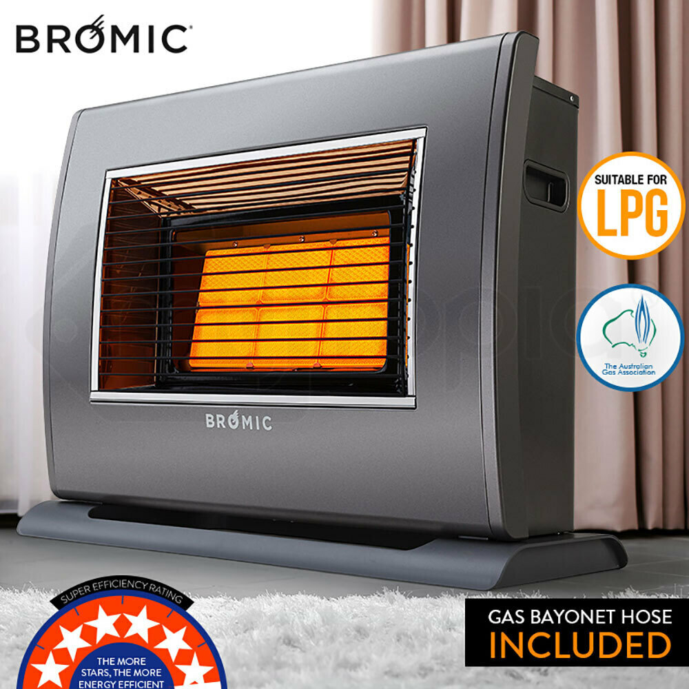 BROMIC Indoor Room Heater Gas 2 in 1 Convection Radiant Supaheat II | eBay