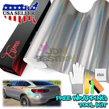ESSMO PET Laser Flip Gloss Silver Auto Vehicle Vinyl Wrap Decal Sticker Sheet