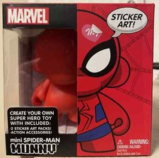 Image of Marvel Mini Spider-Man Munny Sticker Art Create Your Own Super Hero Toy