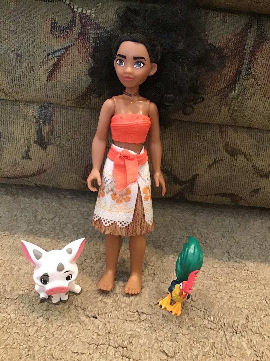 Disney Moana, Hei Hei Chicken and Pig Figures