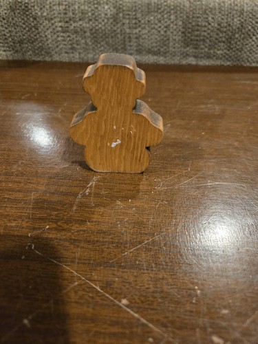 Wooden Cut Out Snowman Figure "Let It Snow" 2.5" Tall - Picture 3 of 6