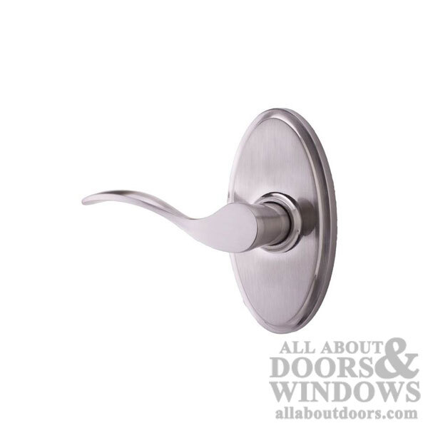 Weslock Bordeau Privacy Door Lever Satin Nickel Left Handed Oval Handle-image
