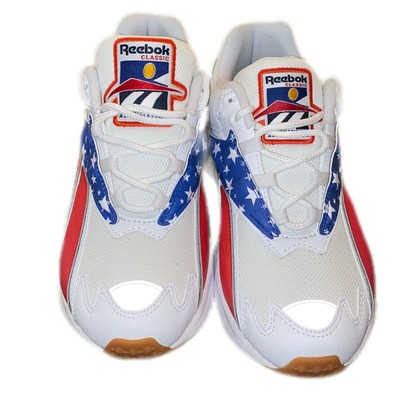 Reebok Womens White Red Blue INTV 96 