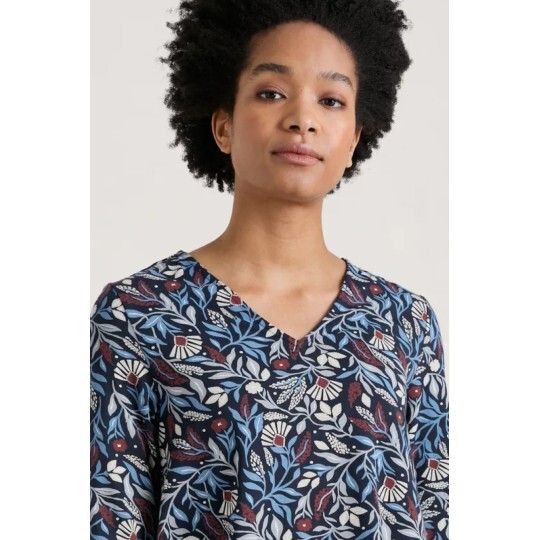 Seasalt Sea Cruise Vneck Tunic Folk Meadow Maritime 8 10 12 14 16