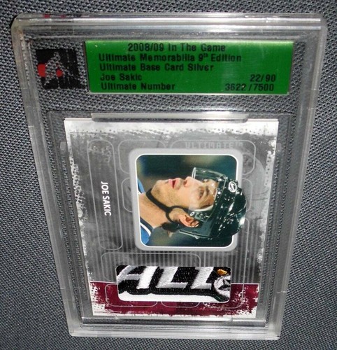 2008-09 In The Game Ultimate Memorabilia Base Card Silver Joe Sakic 3622/7500 - Picture 1 of 3