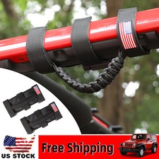 2PCS Black Roll Bar Grab Handles Grip Handle ...