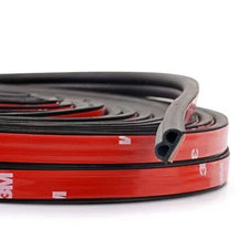 13FT B-Shape Trim Rubber Strip Universal Car Door Edge Seal Hollow Weather-strip