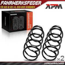 2x Federn Fahrwerksfeder Vorderachse für Audi A2 8Z0 1.4L 2000-2005 Schrägheck