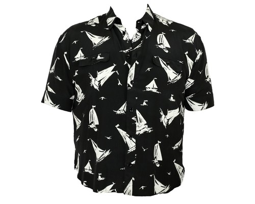 New Mens Saint Laurent /YSL Black Silk 