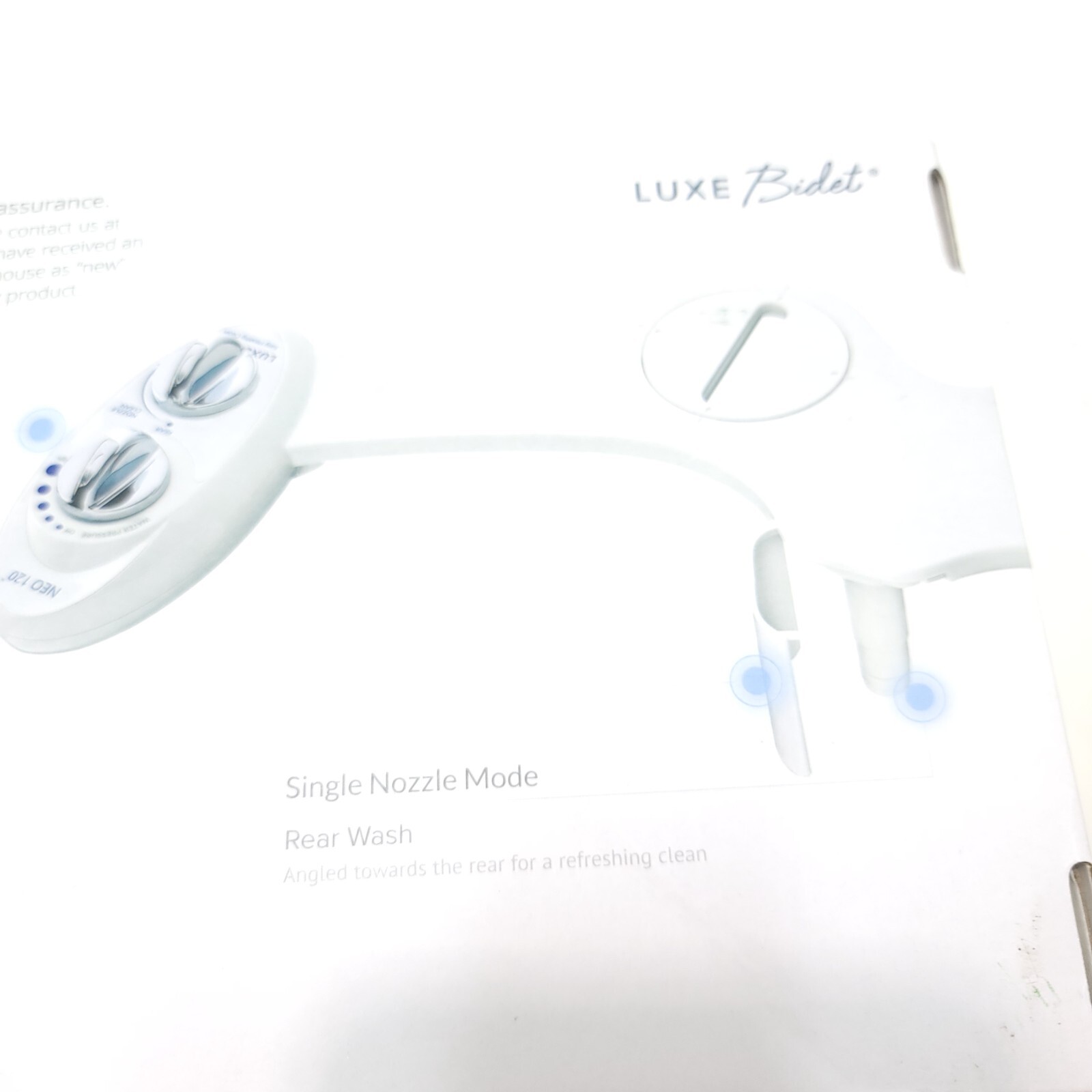 LUXE Bidet Neo 120 Self Cleaning Nozzle Fresh Water NonElectric