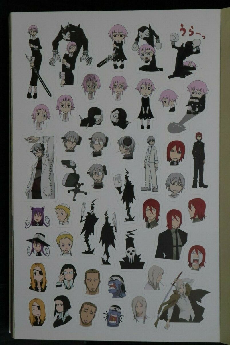 TV Anime Soul Eater Sticker & Postcard Book - JAPAN