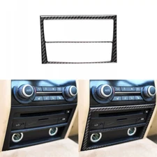 Carbon Fiber Rear Ashtray Storage Panel Frame Trim For BMW 7 Series F01 2009-14​