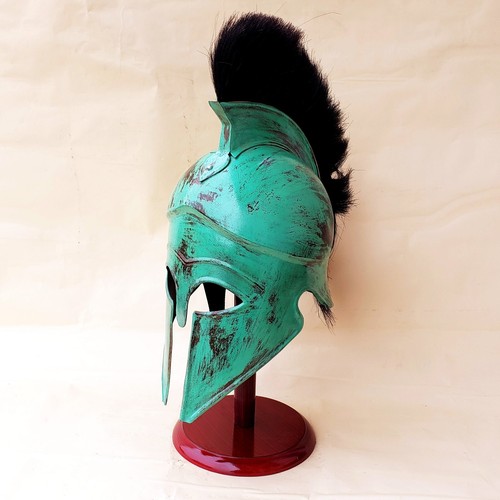 Roman Medieval Fully Wearable Greek Corinthian War Helmet Antique Painted Finish - Picture 12 of 15
