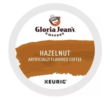 Gloria Jean's Hazelnut Coffee, Keurig K-Cup Pod, 96 Ct.