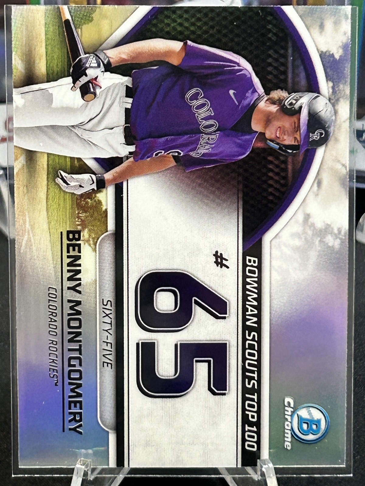 2023 Bowman #BTP-65 Benny Montgomery Bowman Scouts Top 100 Colorado Rockies