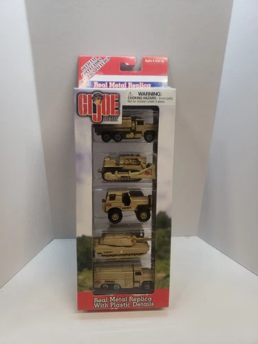 Gi Joe 5 set Metal Diecast Vehicle Dog Tags Ford GP Military Pumper Bulldoze.M22