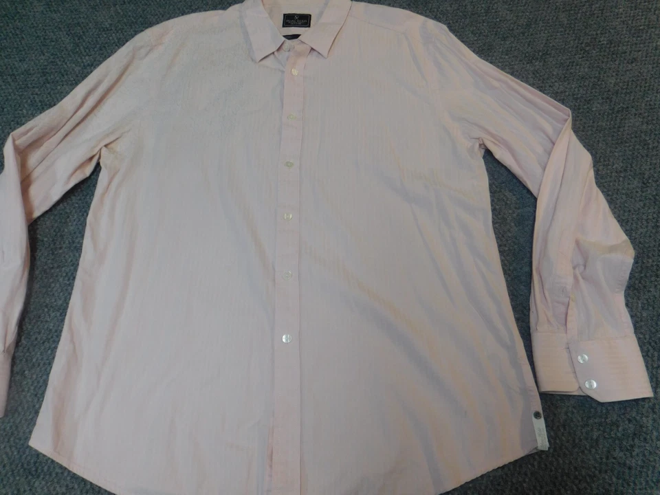 Marc Ecko Mens Shirt Extra Large pink graphic casual button up - Image 2 of 4