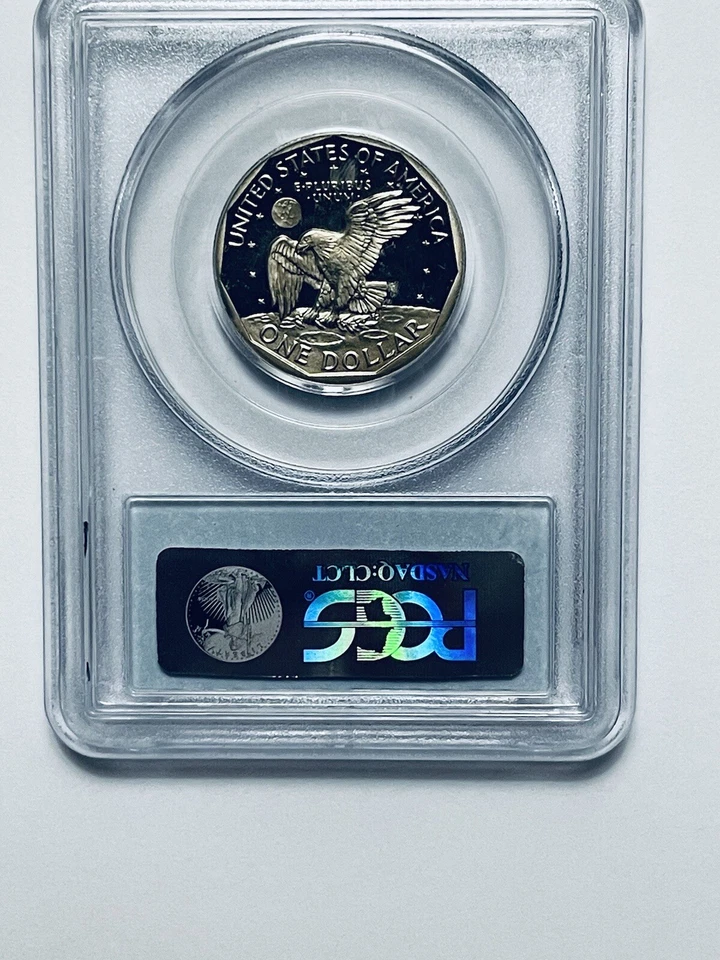 1981-S Susan B. Anthony Dollar PCGS PR69DCAM Type 2 Clear S TONED Purple Hair - Image 2 of 4