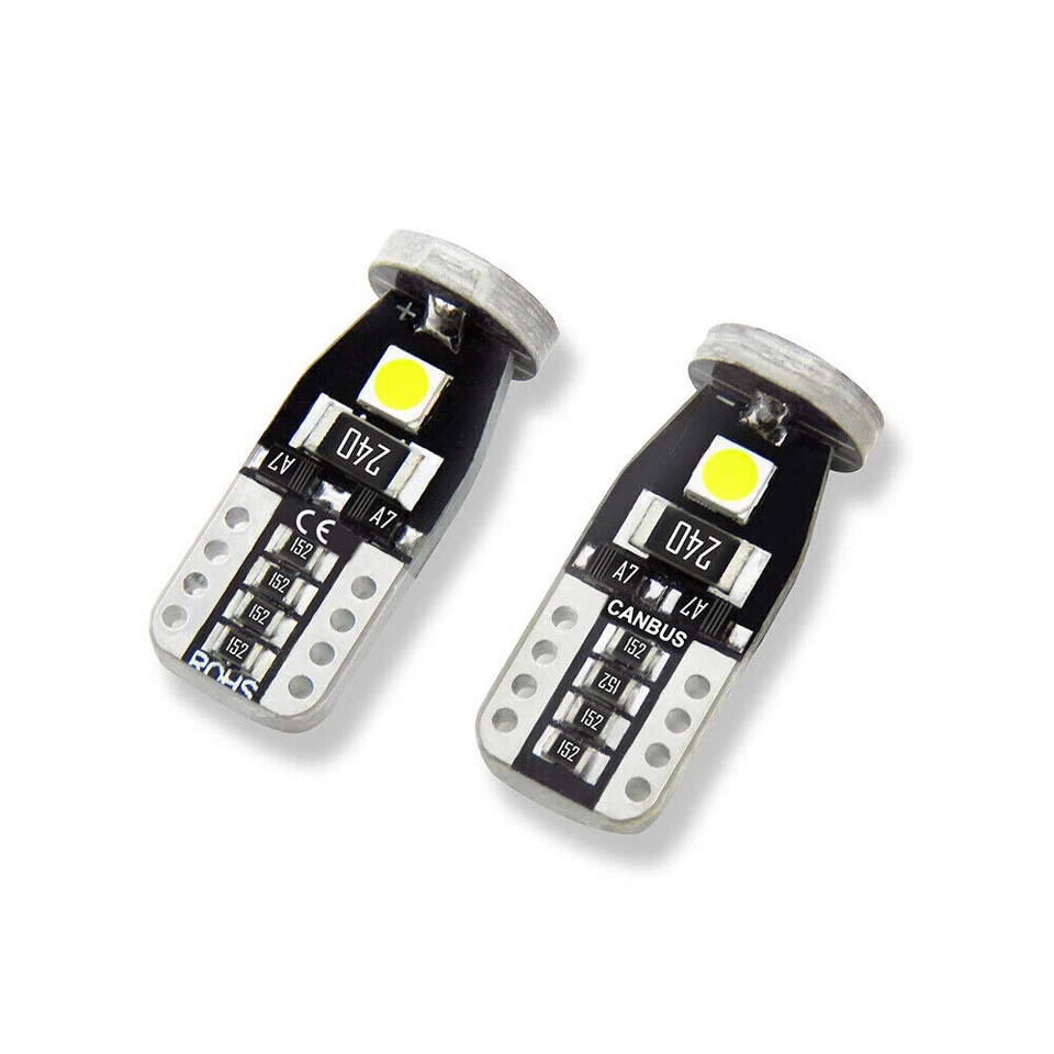 2x For 2016-2021 Honda Civic Smoke Front Bumper Reflector Side Marker Light Lamp - Image 2 of 4