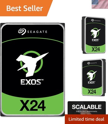 Exos X24 24TB SATA HDD - 7200RPM, Ideal for Cloud Data Centers and Analytics