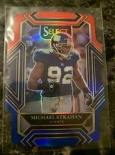 Michael Strahan 2021 Panini Select Football Club Level Prizm  #241
