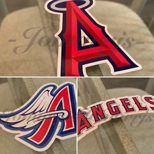 Los Angeles Anaheim Angels Baseball Team Logo MLB Sticker Decal 2-18" waterproof