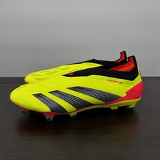 adidas Predator Elite Laceless FG Soccer Cleats Yellow Black  display picture 3
