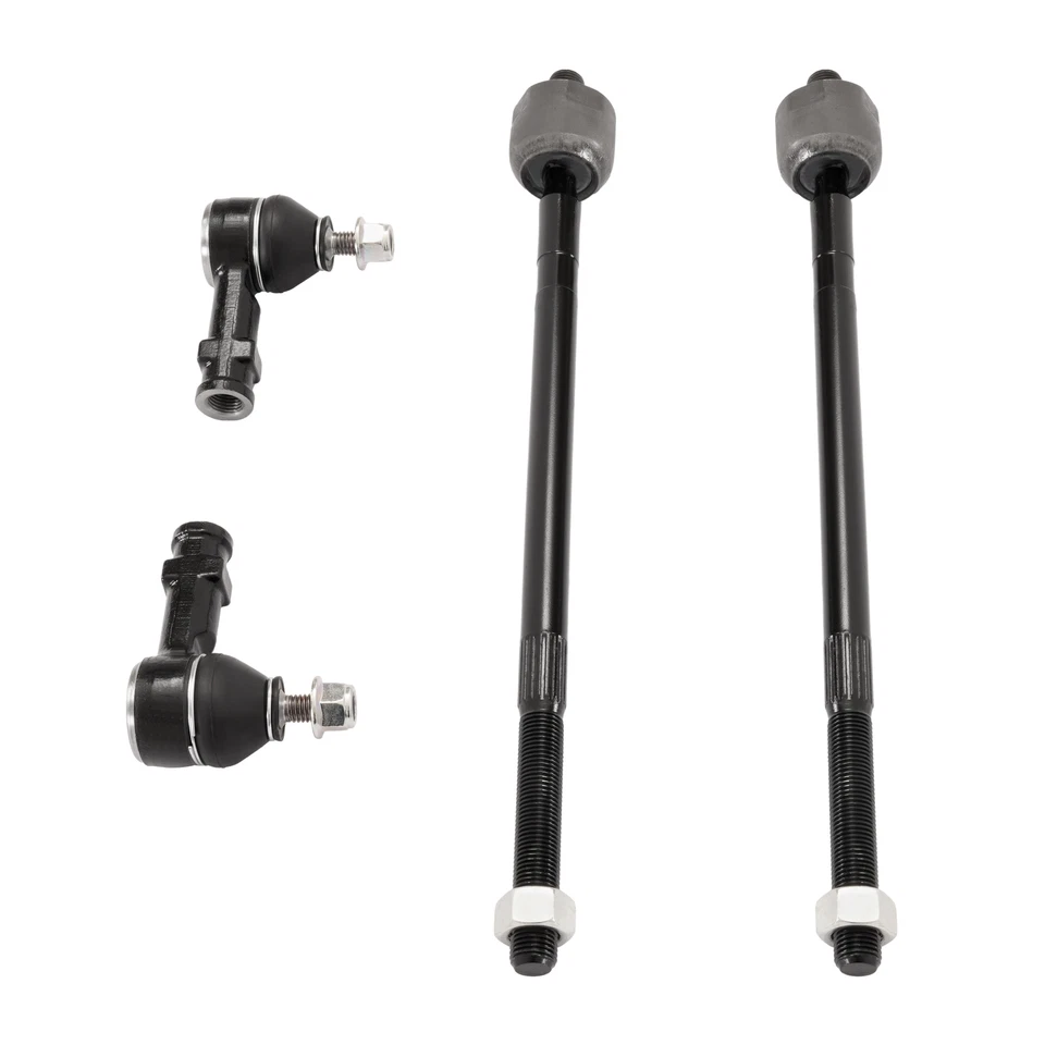 Extremos de barra de amarre interior y exterior delantero izquierdo y derecho para Ford Focus 2006-2011 4 piezas Foto 4 de 4