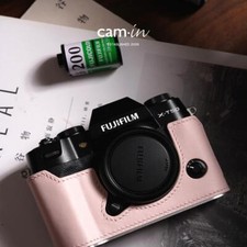 Cam-in Swift Leather Camera Half Case for Fujifilm XT50 XT30 Camera Cover
