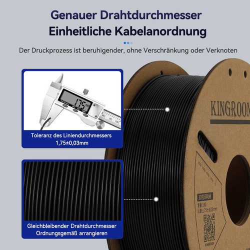 10KG 3D Drucker Filament PLA 1.75 mm Bündel 1KG Rollen Spulen Farben Mischen FDM - Photo 2/7