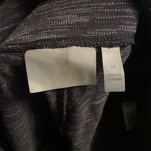 Athleta Medium Heathered Gray Leggings Pants Pockets Front And Rear 28” Inseam - Picture 7 of 12