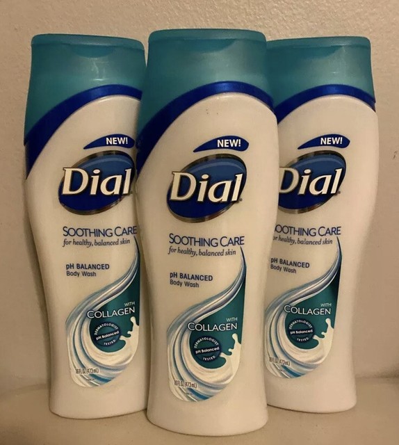 (3) Dial Nourishing Body Wash, Ph Balanced Soothing Care With Collagen