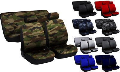 Lupex Shop Utilitaria_jn Coprisedili Universali Per Auto Medio Piccole, Jeans Nero, Set Fodere Sedili Utilitaria Anteriori E Posteriori, In Poliestere, Prodotto Made In Italy - Foto 8