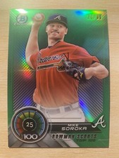 2018 Bowman Chrome Scouts Top 100 Green /99 #BTP25 Mike Soroka