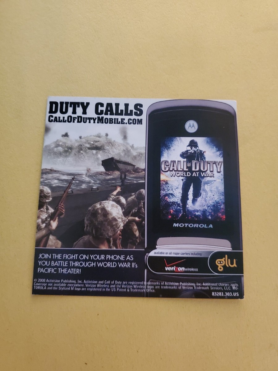 Call of Duty World at War Collector's Edition Insert Only - CoD