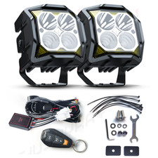 Chusyyray Led Pod Light Led Tractor Lights 2pcs 4 Inch 60w Square Led Work Light