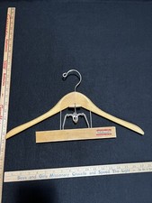 VINTAGE SETWELL TC18" FRENCH COLLAR WOODEN SUIT PANTS GARMENT HANGER