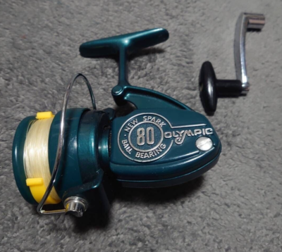 70'sヴィンテージ　OLYMPIC　NEW SPARK 80　スピニングリール NEW SPARK 80 OLYMPIC オリムピック スピニングリール - メルカリ