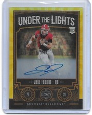 Jake Fromm Panini Legacy Under The Lights GOLD REFRACTOR RC AUTO Autograph /10