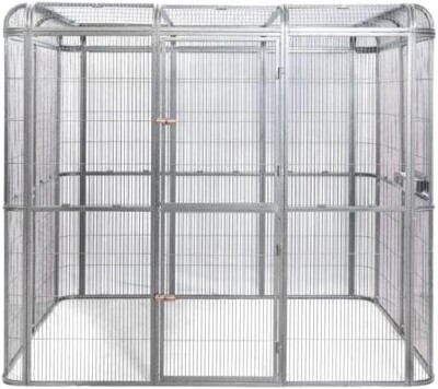 Seny Walk-in Bird Aviary Cage Parrot Macaw Reptile Dog H79xW86xD62