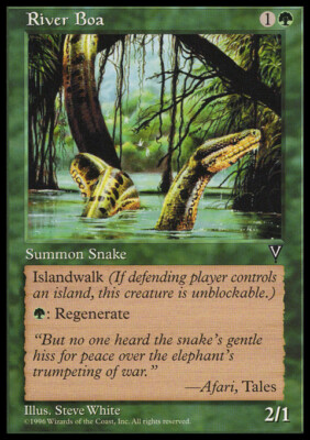 MTG Magic the Gathering River Boa (118/167) Visions LP