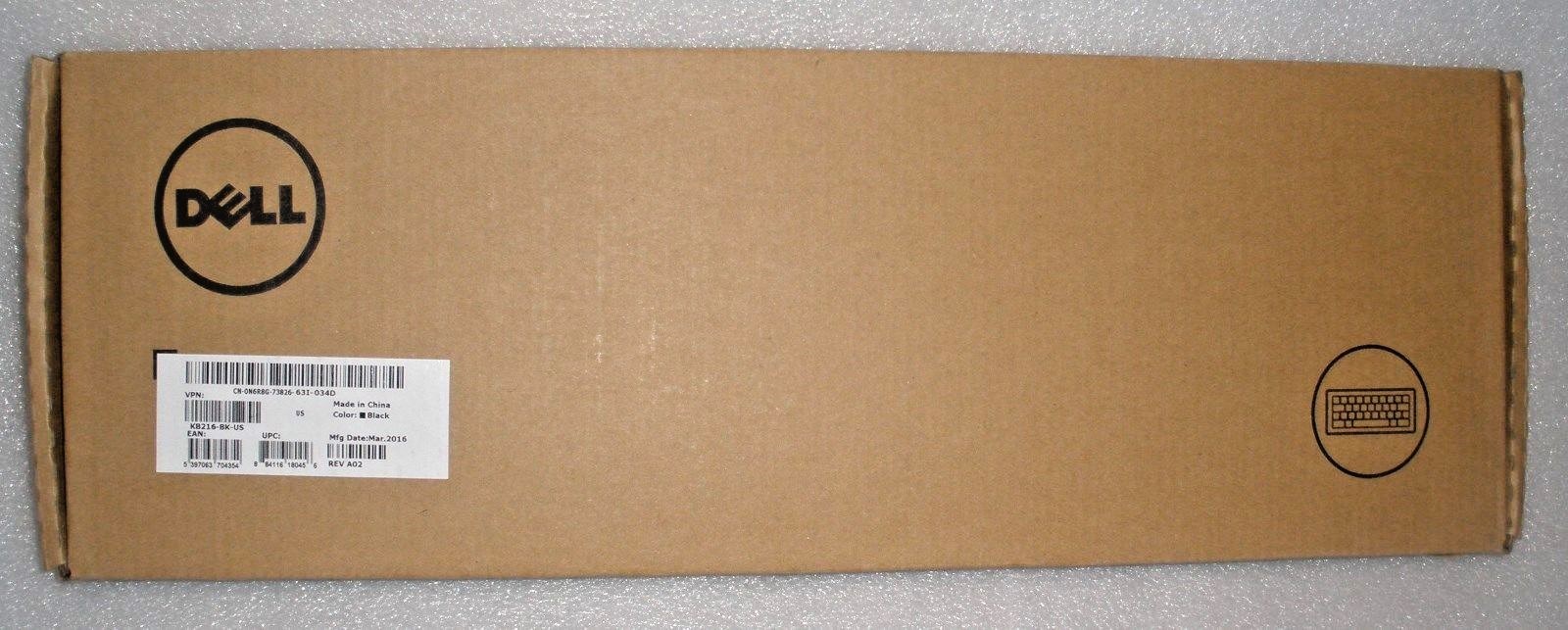 NEW Dell KB216-BK-US 104 keys Keyboard Black USB Wired ON6R8