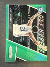2017-18 Prizm Joel Embiid Green Prizm Get Hyped #GH-JE Philadelphia 76ers
