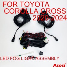 Front Bumper Led Fog Lights Kit For Toyota Corolla Cross 2022-2026 L LE XLE