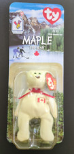 McDonald's Ty BEANIE BABIES 1999 "MAPLE THE BEAR" RARE w/Errors Tush Tag 1993 