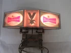VINTAGE ADVERTISING BUDWEISER BEER BAR COUNTER SIGN LIGHTS  934-C