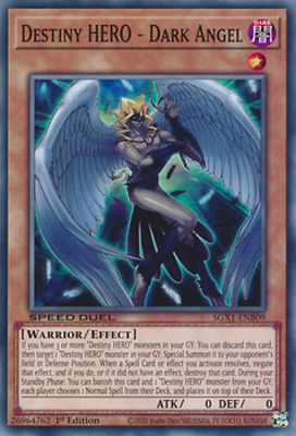 Destiny HERO - Dark Angel SGX1-ENB09 N/ Mint 1st YUGIOH Card | eBay