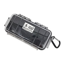 Pelican 1030 Micro Case Clear Black Cell Phone Protection Water Resistant Hard